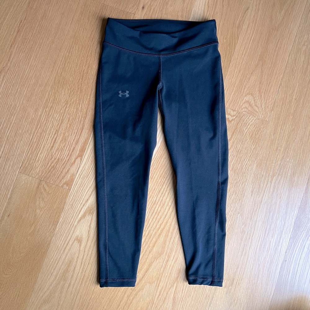 Girls Under Armour Motion Ankle Crop Leggings, Black